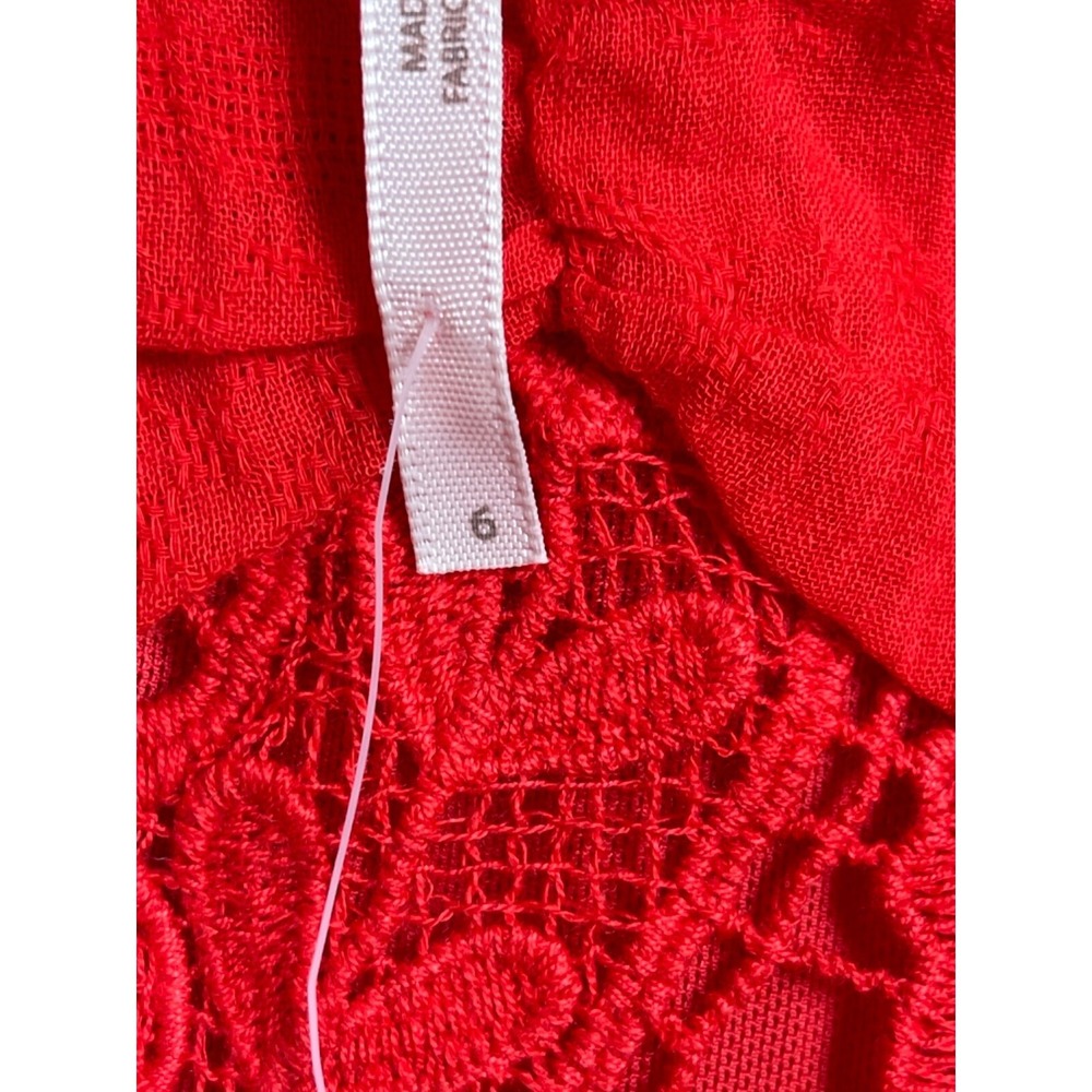 Free People Dress Women's 6 Rhapsody Crochet Lace Boho Fairy Western Maxi Dress - Picture 5 of 16